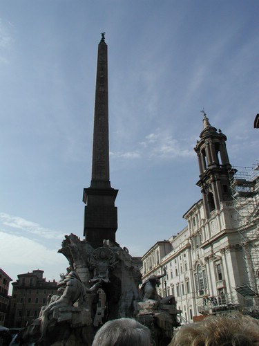 Fontana dei Quattro Fiumi - den (damals) vier grten Flssen gewidmet