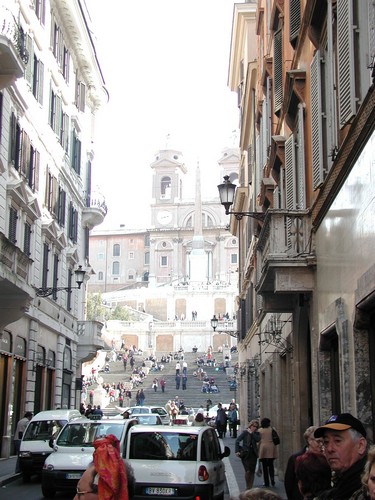 Auf dem Weg zur spanischen Treppe