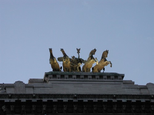 Die Quadriga auf dem Justizpalast